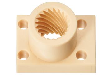 Ecrous à collerette drylin® pour tables linéaires SHT-2018, filet à droite