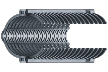 Jeu e-rib | Stabilise les gaines annelées dans les fraiseuses CNC | Largeur nominale : 36 mm