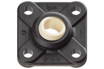 Palier applique avec 4 trous de fixation, EFSM, igubal®, calotte sphérique iglidur® W300