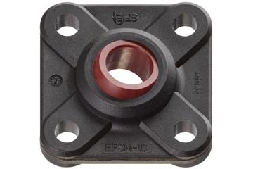 Palier applique avec 4 trous de fixation, EFSM, igubal®, calotte sphérique iglidur® R