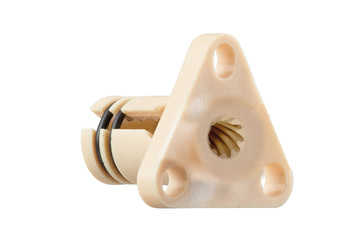 Ecrou à collerette pour vis drylin®, filet hélicoïdal dryspin®, précontraint, JFRM