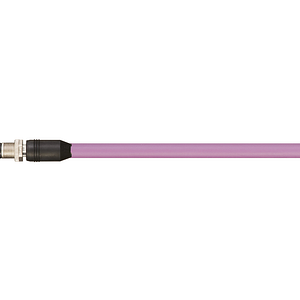 Câbles Ethernet industriel/CAT5, PUR, connecteur A : M12 codé d mâle droit, connecteur B : câble nu, 12,5 x d