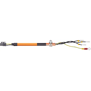 Câble de puissance pour moteurs readycable® similaire à Siemens 6FX_002-5CK01, câble de base, PUR, 7,5 x d