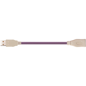Câble bus | USB 2.0, TPE, connecteur A : USB 2.0 type A, connecteur B : USB 2.0 type A (femelle)