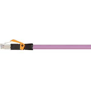 Câbles Ethernet industriel/CAT5, PVC, connecteur A : RJ45 droit, connecteur B : câble nu, 12,5 x d
