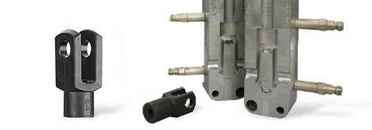 Moule d'injection en aluminium avec composant fabriqué dedans