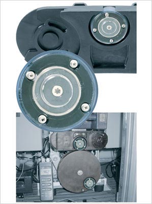 Chaîne porte-câbles à roulettes