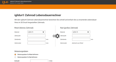 Outil de calcul de la durée de vie des roues dentées
