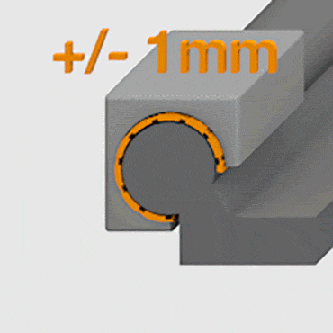 Grande flexibilité - c´est vous qui déterminez la longueur et la largeur