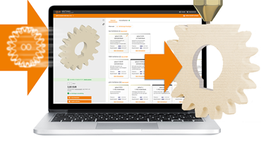 Configurateur CAO de roues droites