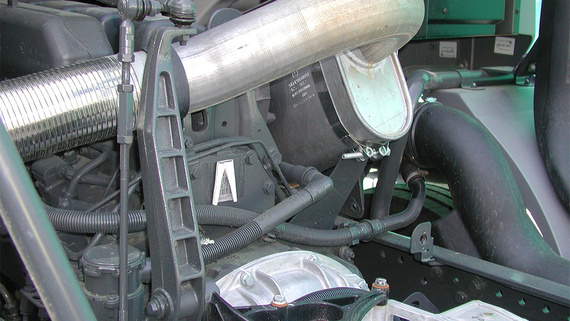 Logement du bras oscillant d'une transmission