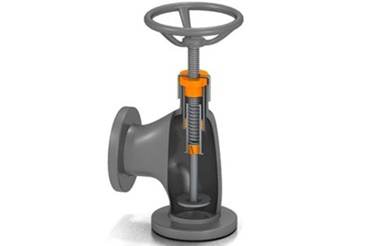 Clapet d'arrêt avec vis dryspin, palier lisse et bague pour piston iglidur