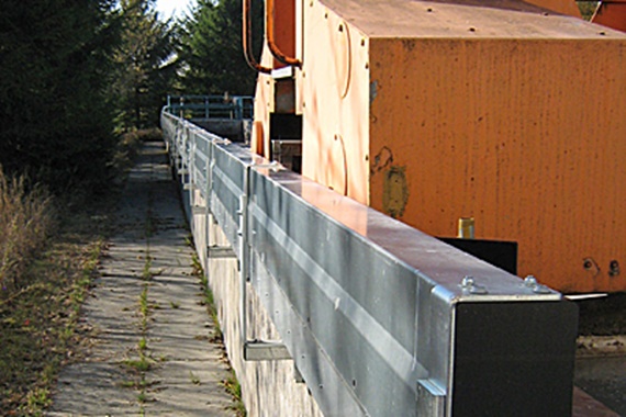 basic flizz® sur le pont racleur longitudinal de la station d'épuration de Kempten.