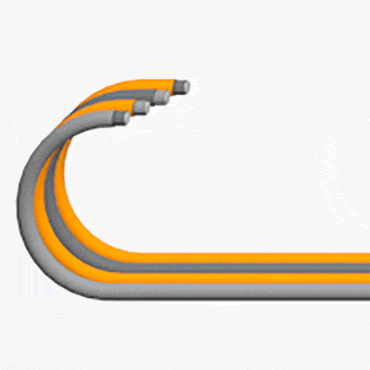 Animation câbles chainflex® en mouvement
