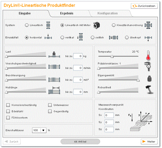 Configurateur de modules linéaires