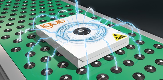 Bille porteuse en polymère antistatique igus®