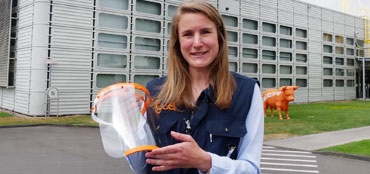 Des visières de protection made in Cologne