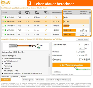 Trouver le câble de connexion readychain qui convient