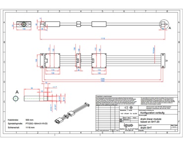 Configurateur de technique d'entraînement drylin® SHT