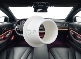 Palier lisse iglidur devant un habitacle automobile