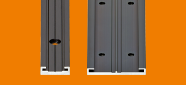 Rail de guidage anodisé noir drylin N