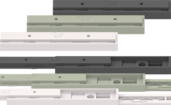 Rail télescopique en polymère NTP27 signé igus