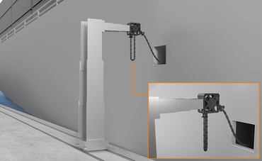 Potence d'alimentation e-dispenser