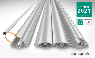 Chaîne porte-câbles ultra plate e-skin® flat