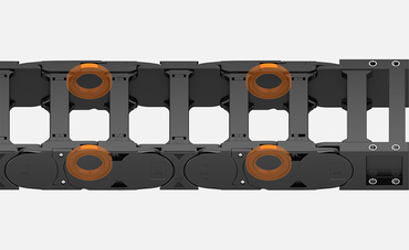 Chaîne porte-câbles à roulettes E4.1R