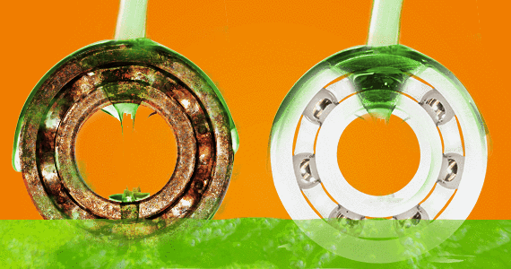 Les roulements à billes en polymères sont résistants aux agents chimiques