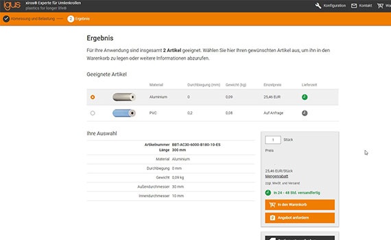 Système d'expertise xiros® pour rouleaux de renvoi